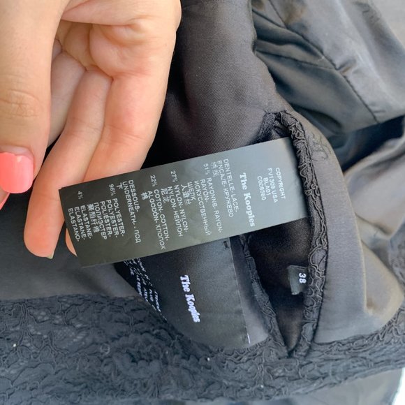 ❌SOLD❌The Kooples Black Lace Blazer Jacket Work - Picture 5 of 12